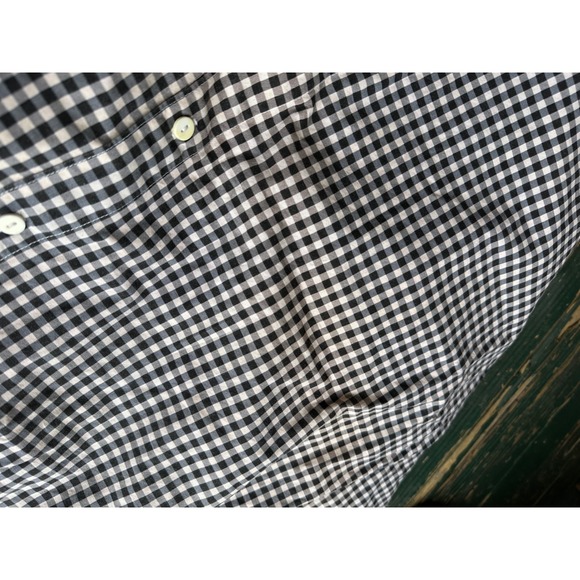 Adrienne Vittadini Woman Gingham Button Front Midi Skirt Black White Cotton Sz 3 - Picture 6 of 8